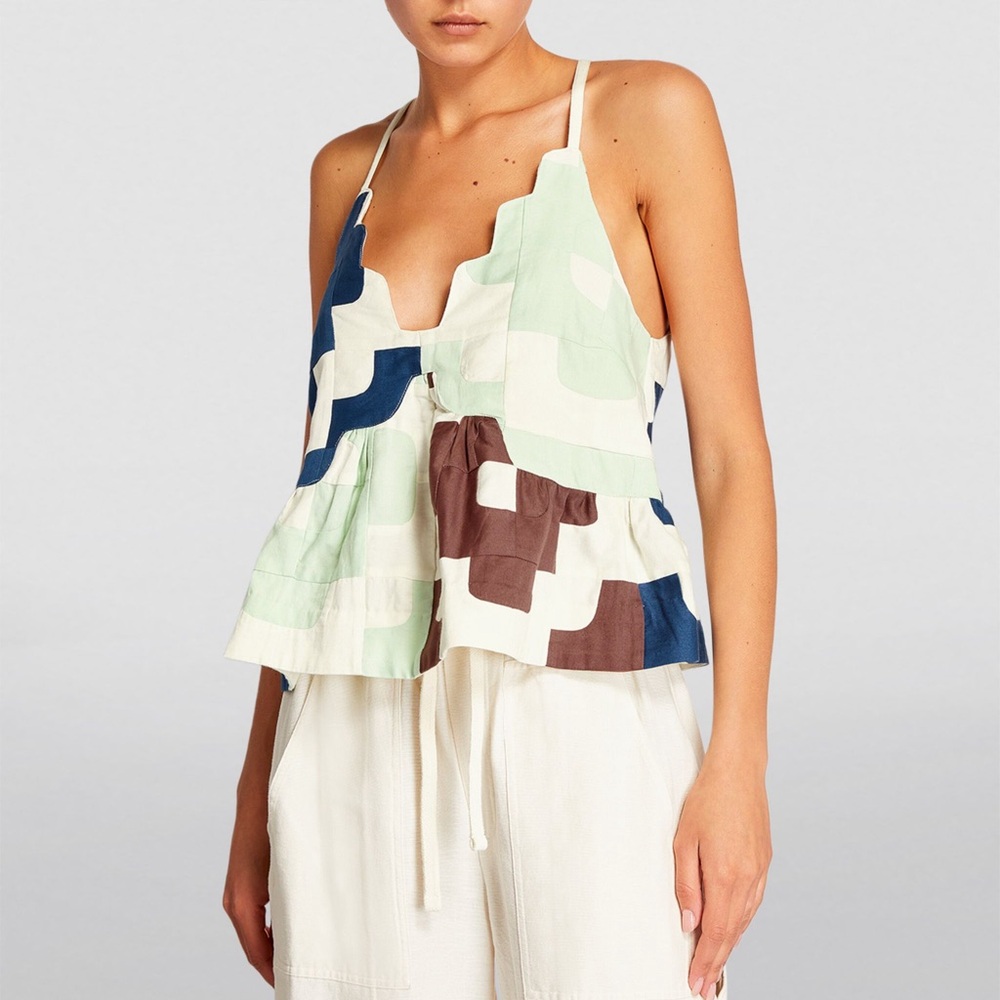 Sea New York Cari patchwork tank top large